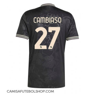 Camisa de time de futebol Juventus Andrea Cambiaso #27 Replicas 3º Equipamento 2025-26 Manga Curta Camisa de time de futebol Juventus Andrea Cambiaso #27 Replicas 3º Equipamento 2025-26 Manga Curta